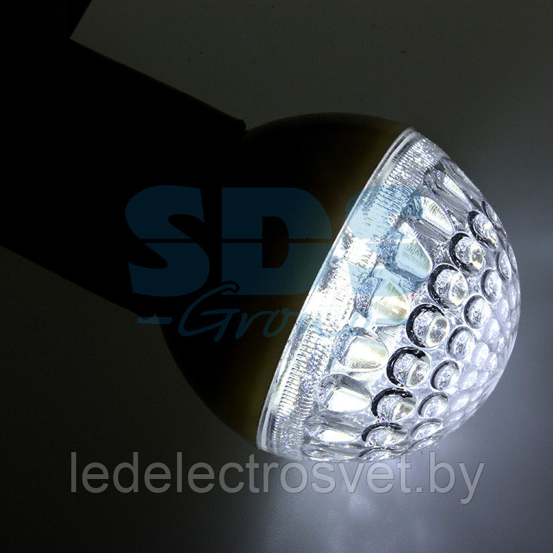 Лампа шар e27 9 LED  Ø50мм белая