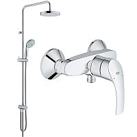 Набор смесителя и душевой системы Grohe Eurosmart 124410