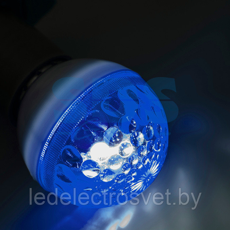 Лампа строб e27 Ø50мм синяя - фото 1 - id-p106753283
