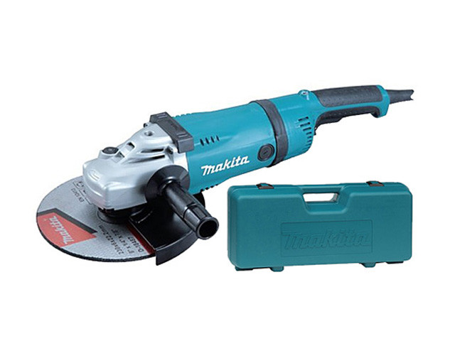 Двуручная углошлифмашина MAKITA GA 9030 SFK 01 в чем. (2400 Вт, диск 230х22 мм, вибро, плавный пуск, без регул. об.) - фото 1 - id-p106743486