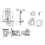 Комплект инсталляции и унитаза Vitra S50, фото 2