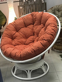 Кресло-качалка из натурального ротанга "Papasan 23.01B" прованс