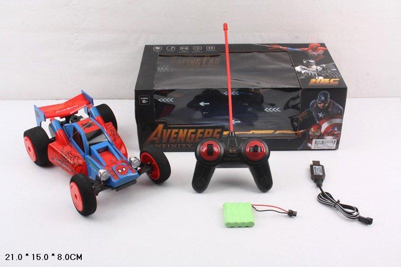 Автомобиль Avengers  " Человек паук" на радиоуправлении+АКБ , пластик, свет+звук