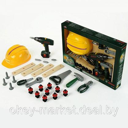 Игровой набор Klein с каской и шуруповертом Bosch 8418, фото 3