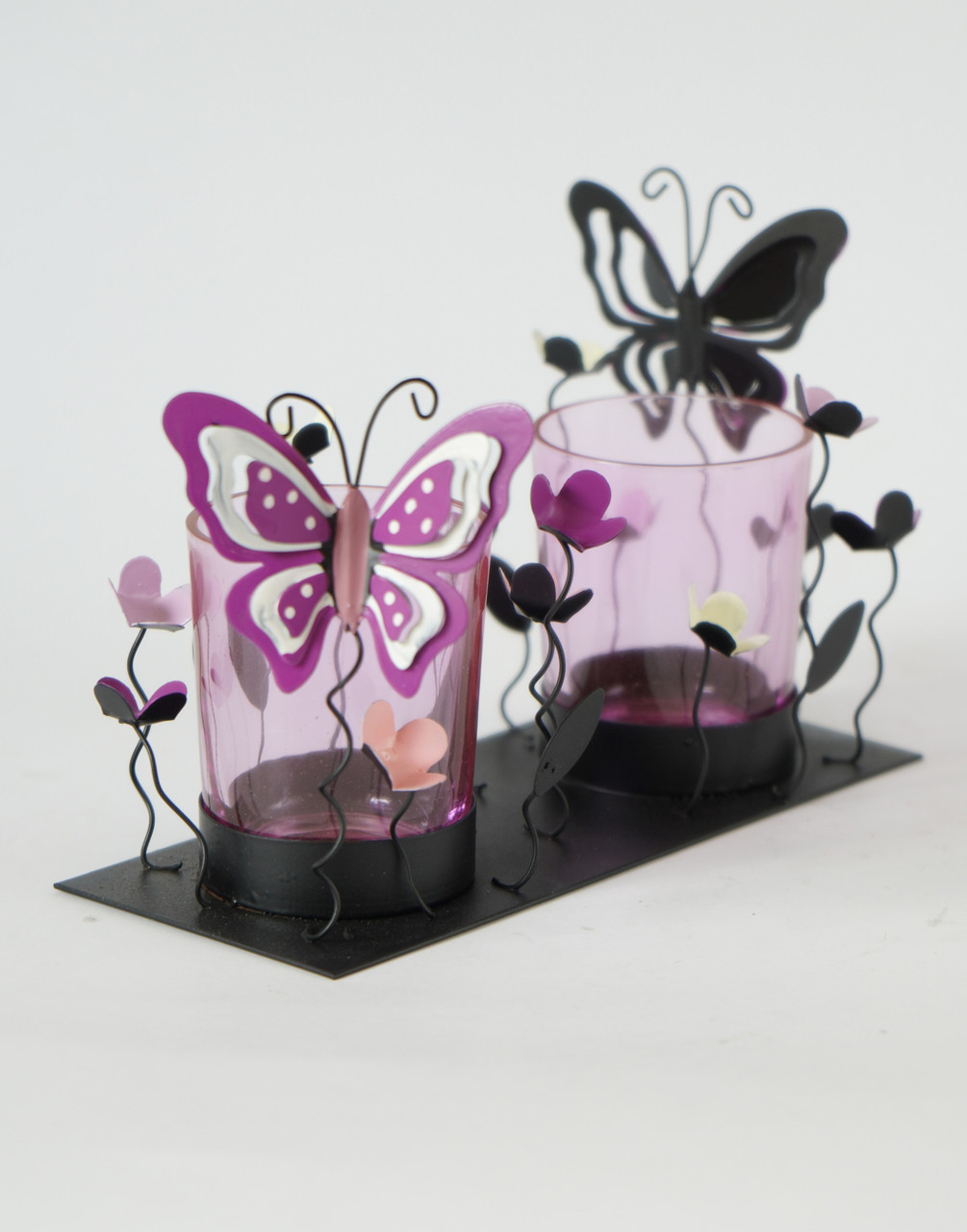 Подсвечник на две свечи с бабочками - фото 3 - id-p52063583