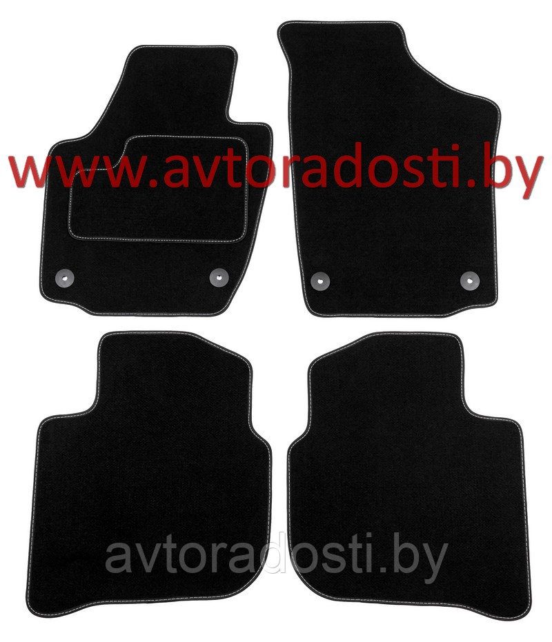Коврики ворсовые для Skoda Rapid (2012-) / Шкода Рапид (Highway) купить ...