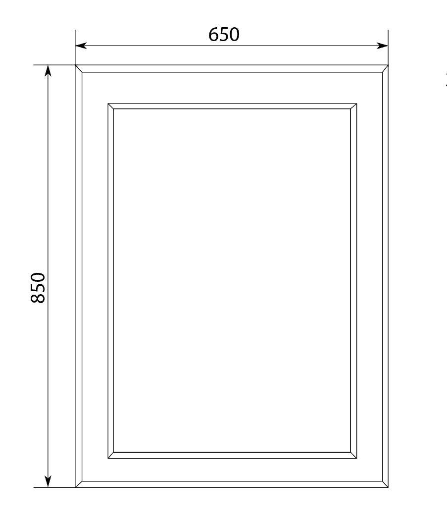 Зеркало Delice 65*85 White - фото 4 - id-p106787452