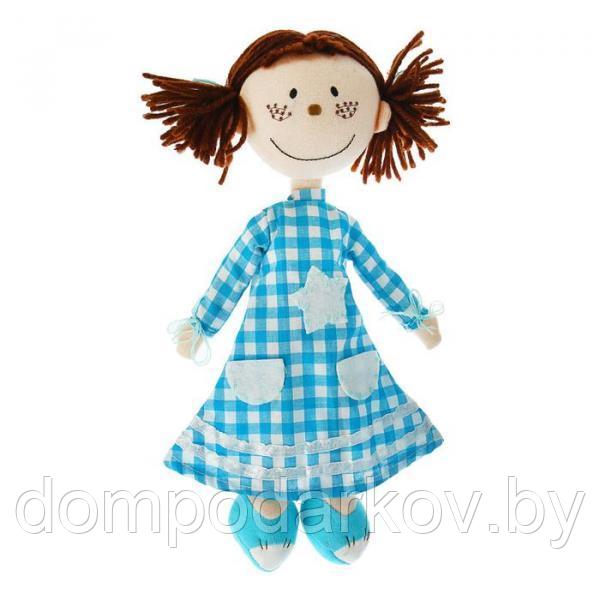 Мягкая игрушка кукла "Зоя" платье в клеточку, цвета МИКС