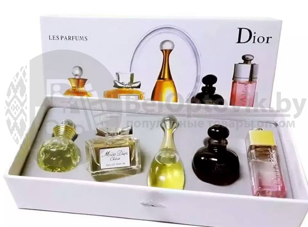 Подарочный набор духов Dior 5 ароматов в мини-флаконах по 5 мл. - фото 2 - id-p93849490