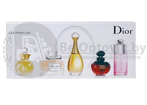 Подарочный набор духов Dior 5 ароматов в мини-флаконах по 5 мл. - фото 3 - id-p93849490