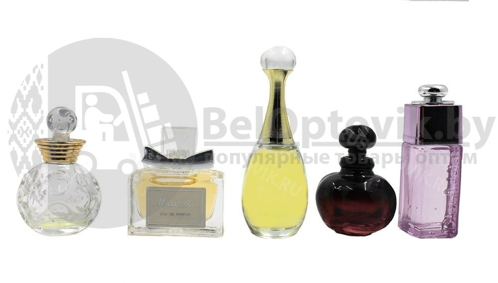 Подарочный набор духов Dior 5 ароматов в мини-флаконах по 5 мл. - фото 5 - id-p93849490