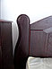 Кровать из массива ольхи «Женева», цвет махонь, фото 3
