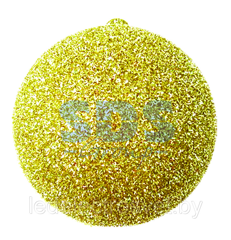 Елочная фигура "Шар с блестками", 25 см, цвет золотой - фото 1 - id-p106803789