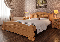 Кровать из массива ольхи «Женева», цвет ольха 120*190