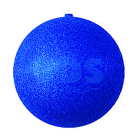 Елочная фигура "Шар с блестками", 30 см, цвет синий