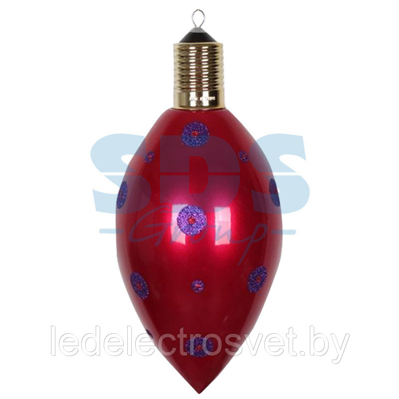 Елочная фигура "Клубничка" 40 см, цвет бордовый - фото 1 - id-p106803702