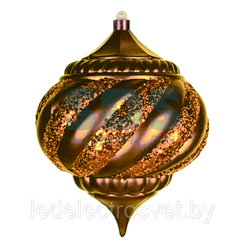 Елочная фигура "Лампа", 20 см, цвет золотой - фото 1 - id-p106803703