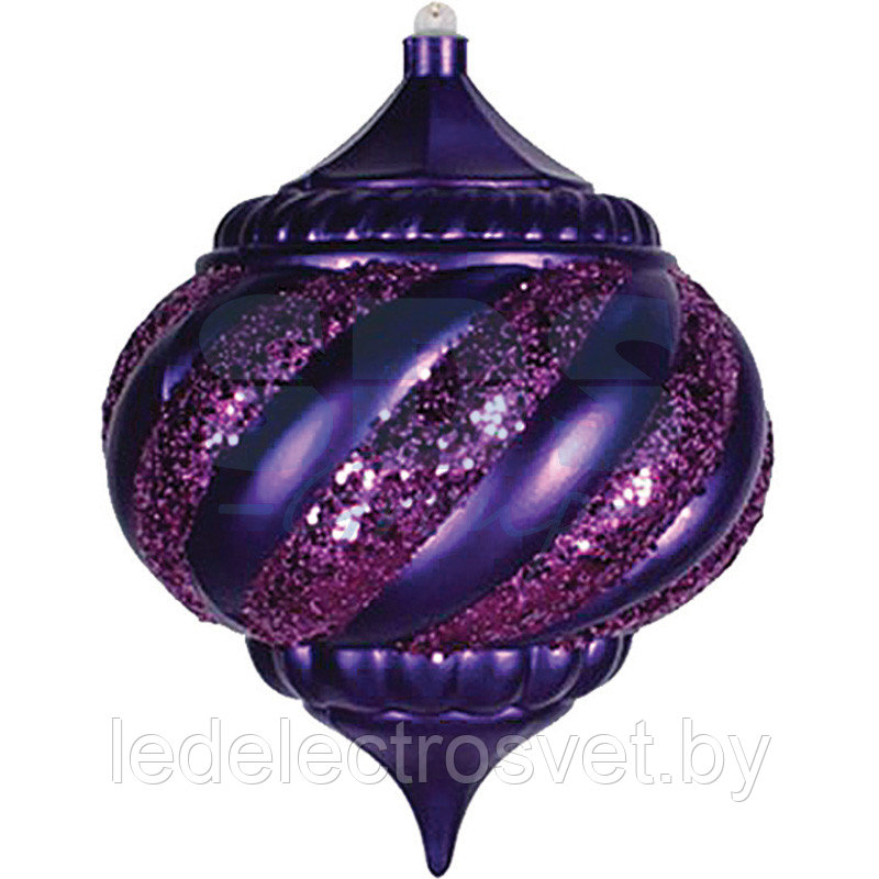 Елочная фигура "Лампа", 20 см, цвет фиолетовый - фото 1 - id-p106803705