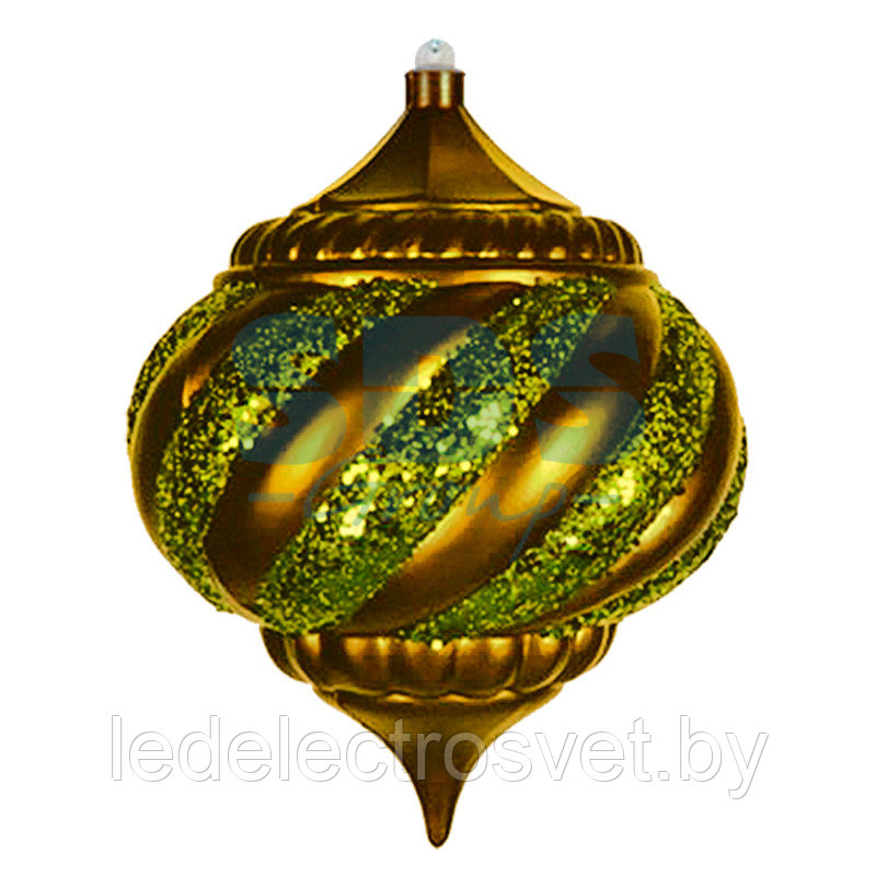Елочная фигура "Лампа", 25 см, цвет золотой - фото 1 - id-p106803706