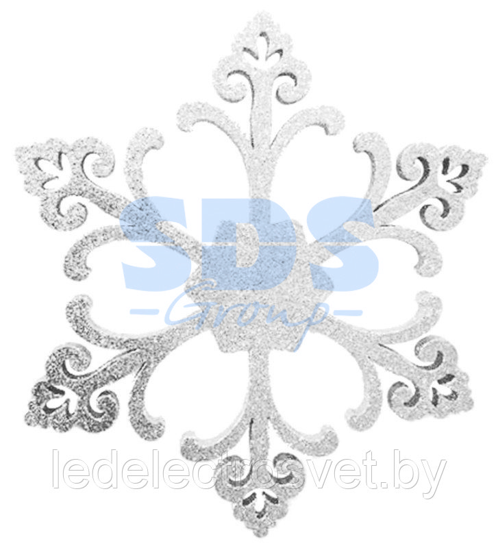 Елочная фигура "Снежинка "Морозко", 66 см, цвет белый - фото 1 - id-p106803711