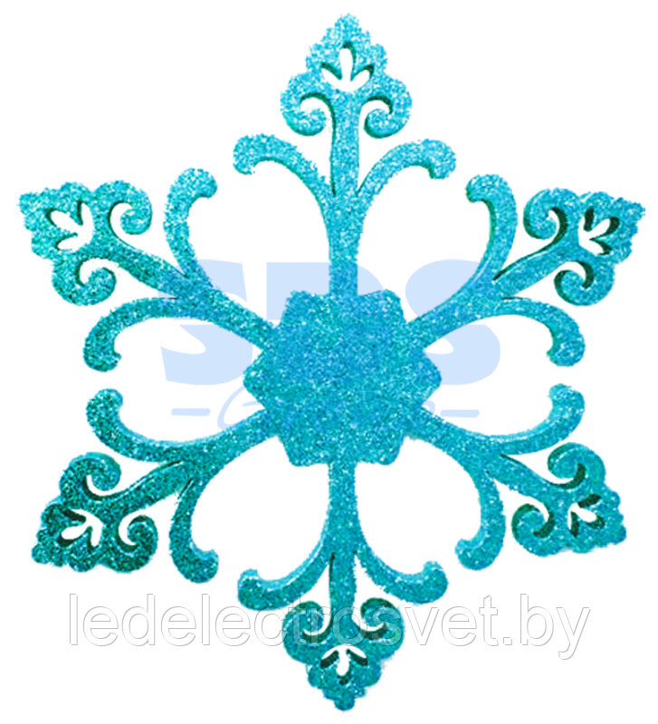 Елочная фигура "Снежинка "Морозко", 66 см, цвет синий - фото 1 - id-p106803713