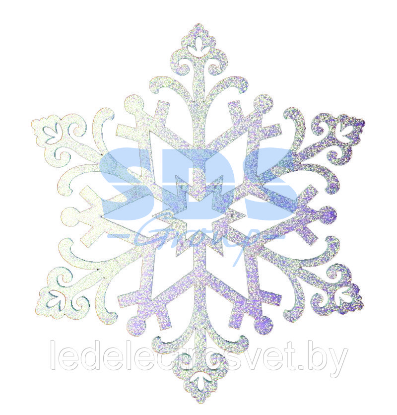Елочная фигура "Снежинка "Снегурочка", 81 см, цвет белый - фото 1 - id-p106803714