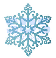 Елочная фигура "Снежинка "Снегурочка", 81 см, цвет голубой