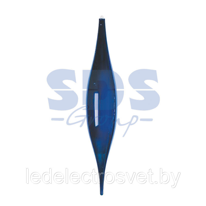 Елочная фигура "Сосулька", 56 см, цвет синий - фото 1 - id-p106803745