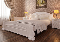 Кровать из массива ольхи «Женева», цвет белый 120*190