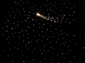 Ковер напольный фибероптический "Звездное небо" 200х100 см (640 звезд)