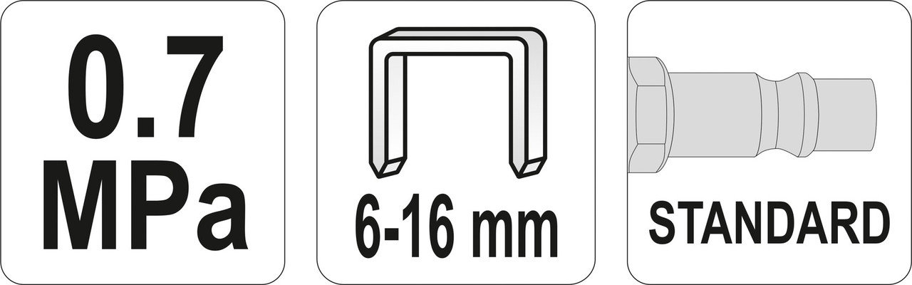 Пневматический степлер 6-16ммX 12,7мм, фото 2