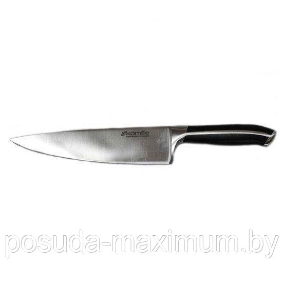 Нож шеф-повар нержавеющая сталь 20 см Kamille KM 5120