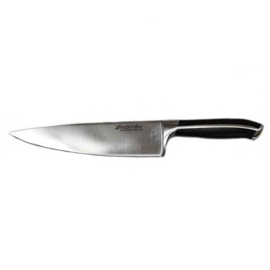 Нож шеф-повар нержавеющая сталь 20 см Kamille KM 5120 - фото 1 - id-p106804280