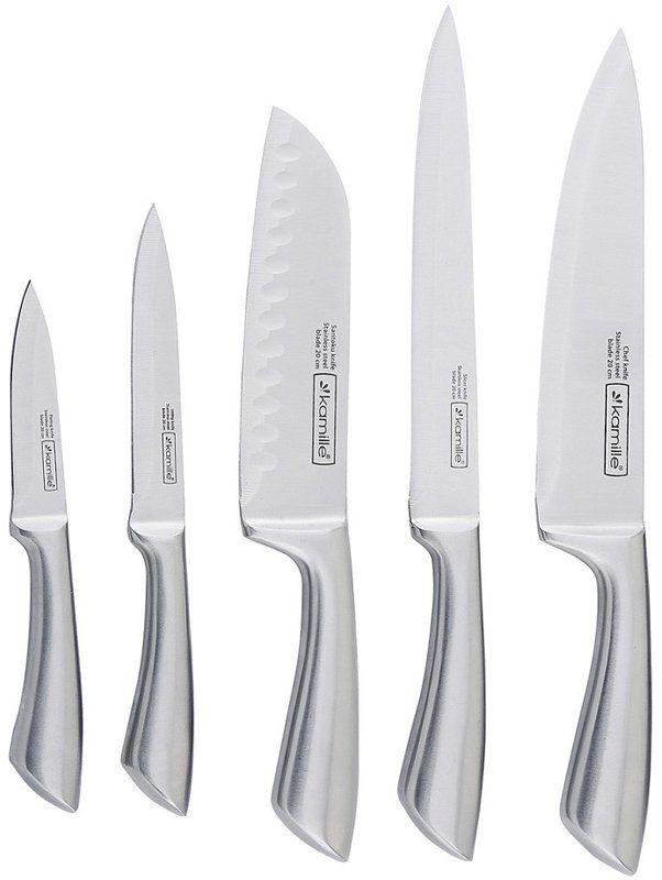 Набор ножей из нержавеющей стали в колоде Kamille KM 5130 - фото 2 - id-p106804310