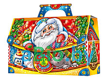 Упаковка 1,2 кг, для конфет, новогодних подарков. Яркие рисунки! Высококачественный картон!!!