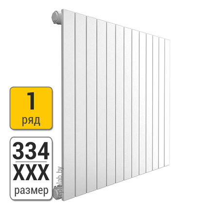 Радиатор трубчатый KZTO Соло В 1-334 (межосевое - 300 мм), фото 2