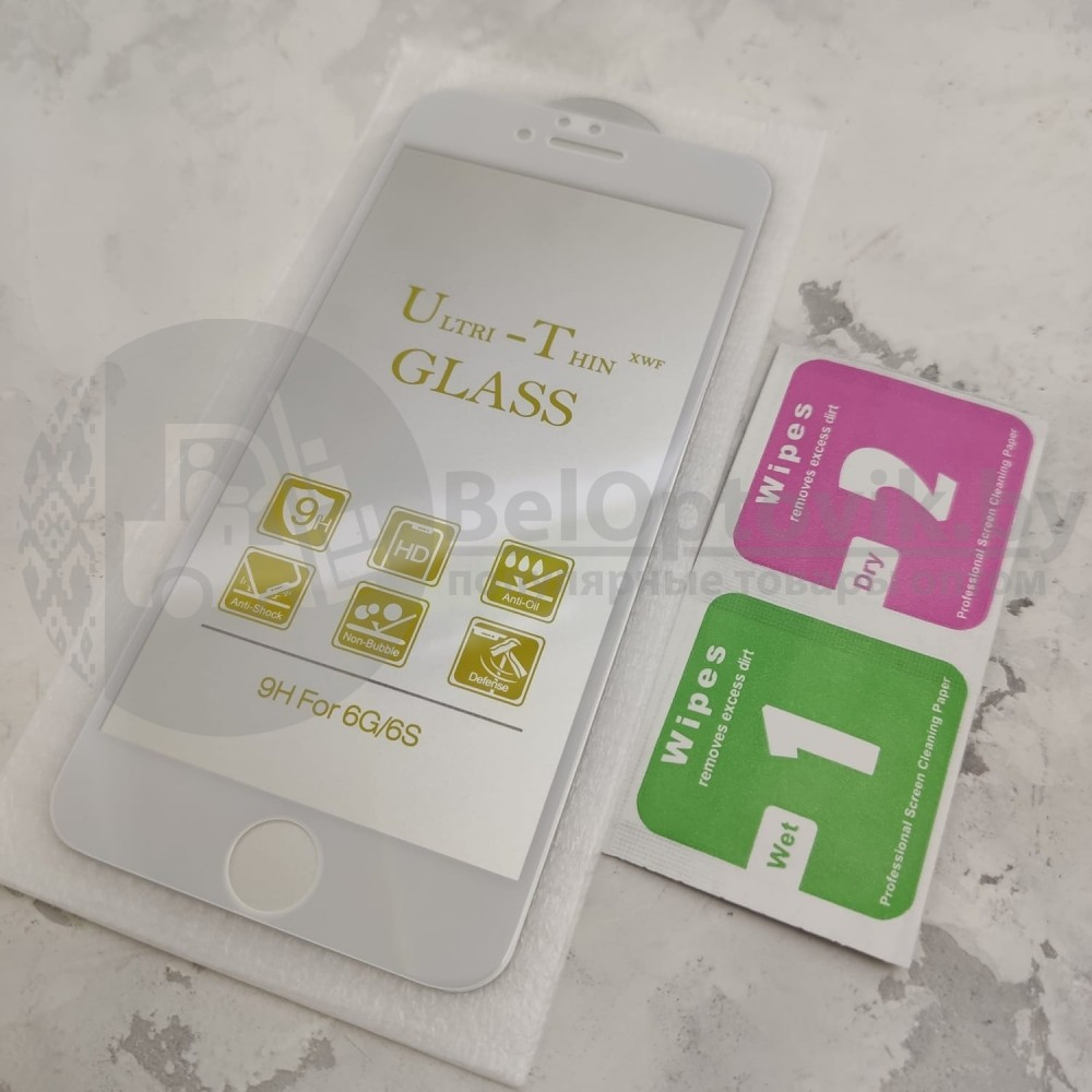 Защитное стекло (Glass 10D) в кейсе для Iphone - фото 3 - id-p106804987