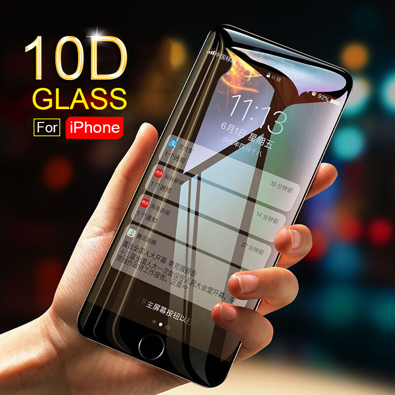 Защитное стекло (Glass 10D) в кейсе для Iphone - фото 1 - id-p106804987