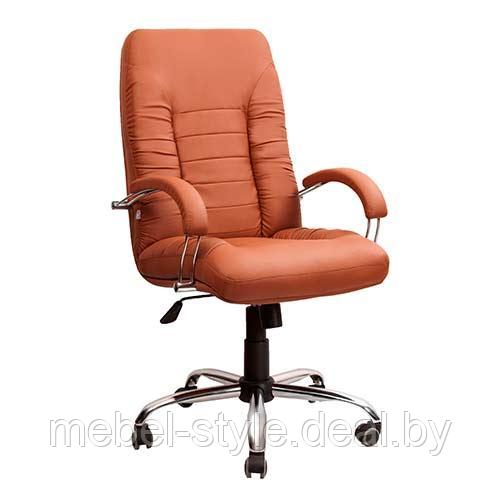 Компьютерное кресло ТАНГО хром, стул TANGO Chrome в ECO коже - фото 1 - id-p106805010