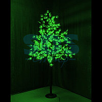 Светодиодное дерево "Клён", высота 2,1м, диаметр кроны 1,8м, зеленые светодиоды, IP 65, понижающий