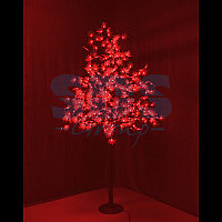 Светодиодное дерево "Клён", высота 2,1м, диаметр кроны 1,8м, красные светодиоды, IP 65, понижающий