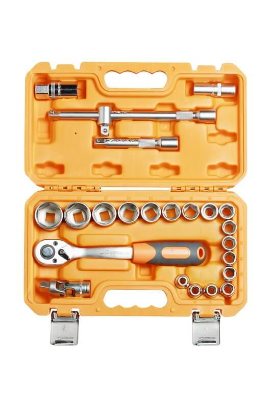 Набор головок и принадлежностей 1/2" 24 предмета в пластиковом кейсе (AT-24-02)