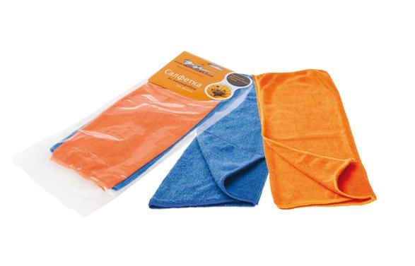 Набор салфеток из микрофибры, синяя и оранжевая (2 шт., 30*30 см) (AB-V-01) - фото 1 - id-p85127120