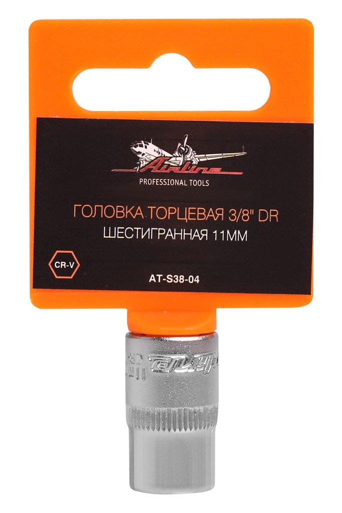 Головка торцевая 3/8" DR шестигранная 11мм (AT-S38-04)