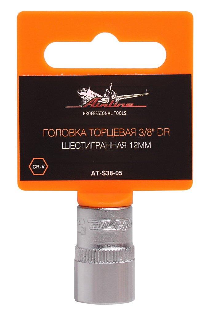 Головка торцевая 3/8" DR шестигранная 12мм (AT-S38-05) - фото 1 - id-p103797339