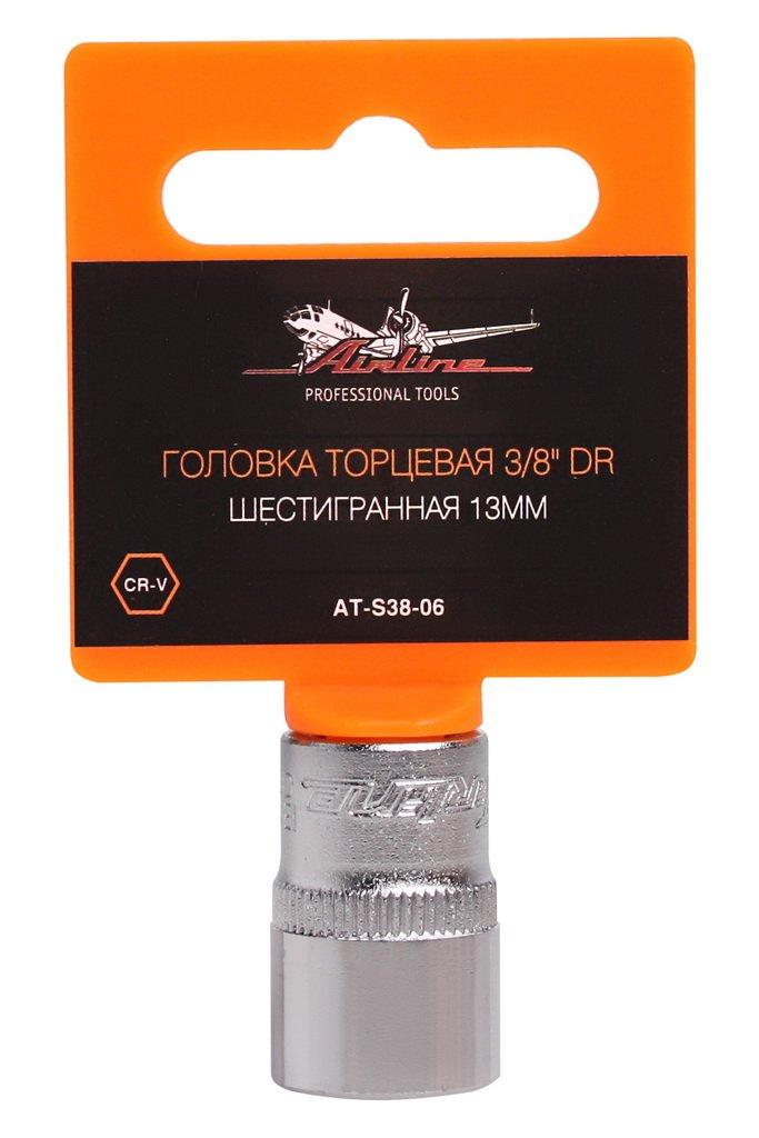 Головка торцевая 3/8" DR шестигранная 13мм (AT-S38-06)