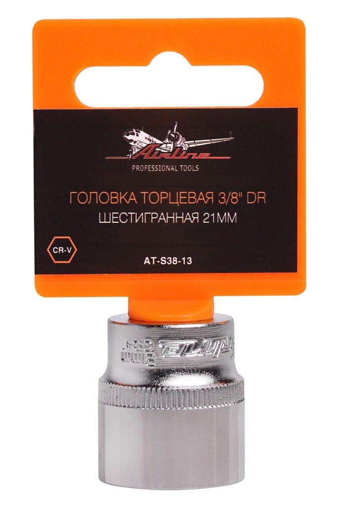 Головка торцевая 3/8" DR шестигранная 21мм (AT-S38-13)