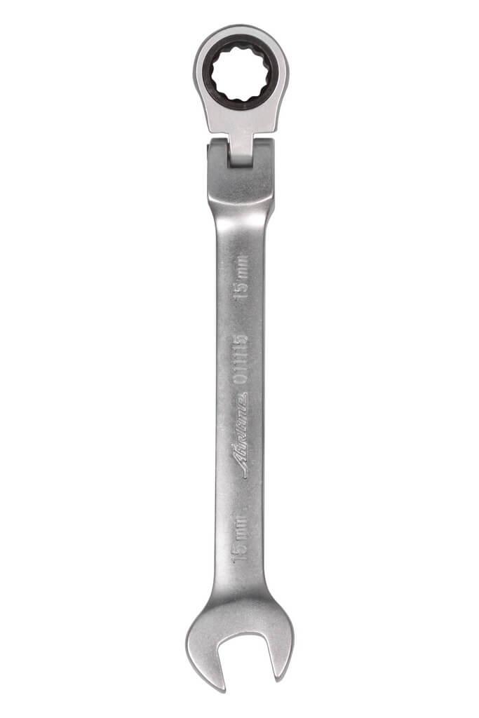 Ключ комбинированный трещоточный шарнирный 15мм (AT-RFS-08) - фото 1 - id-p85127492