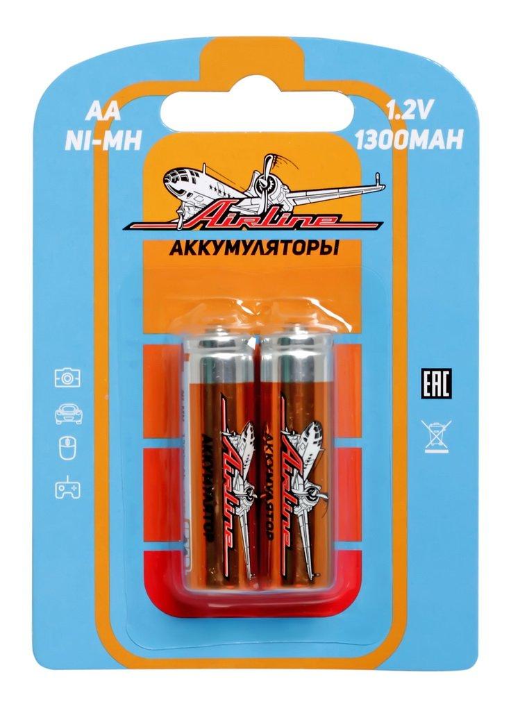 Батарейки AA HR6 аккумулятор Ni-Mh 1300 mAh 2шт. (AA-13-02) - фото 1 - id-p86500202