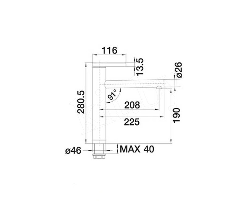 Смеситель для кухонной мойки Blanco Linee - фото 8 - id-p106816751